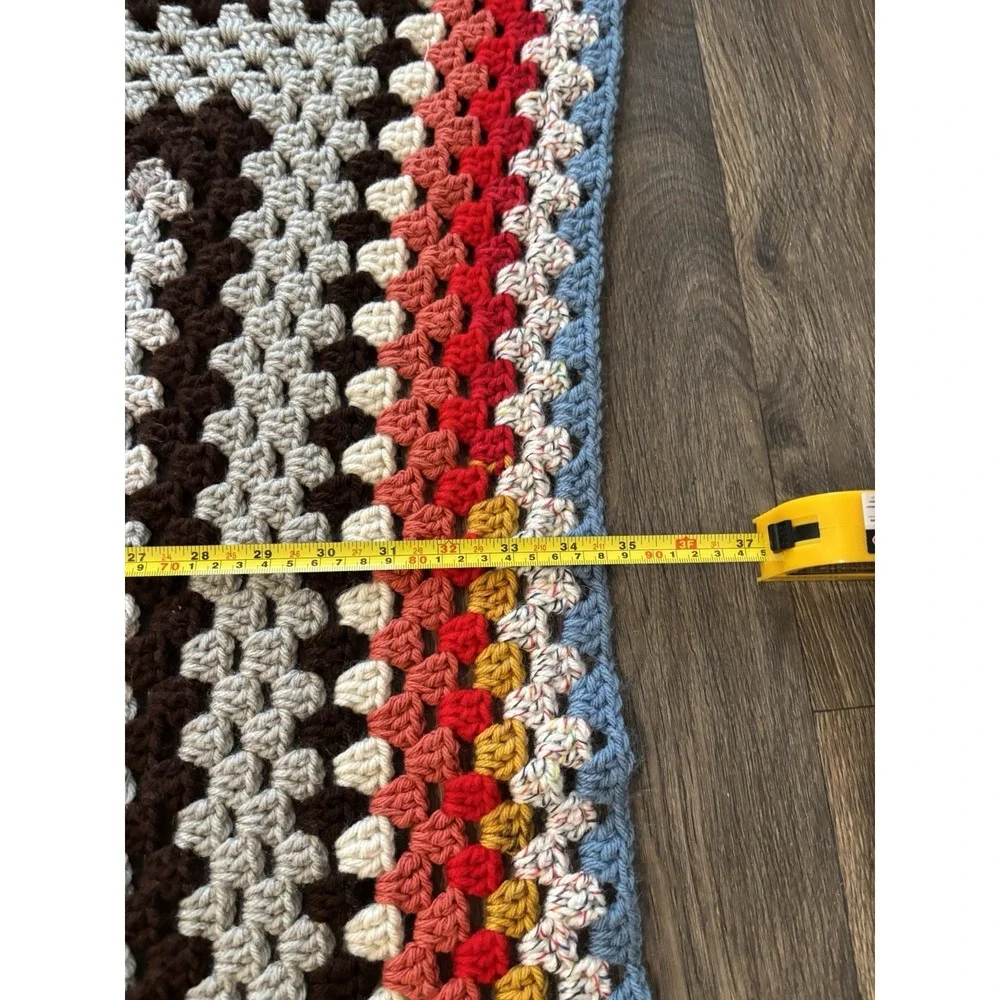 Binky Patrol comforting Crocheted Throw Multicolor cozy kidcore grannycore